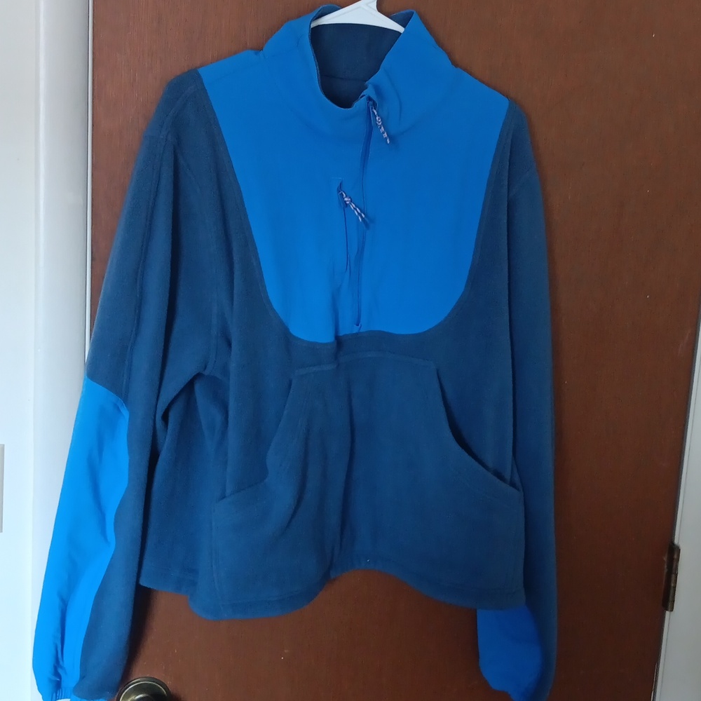 Fleece ripstop hiking pullover